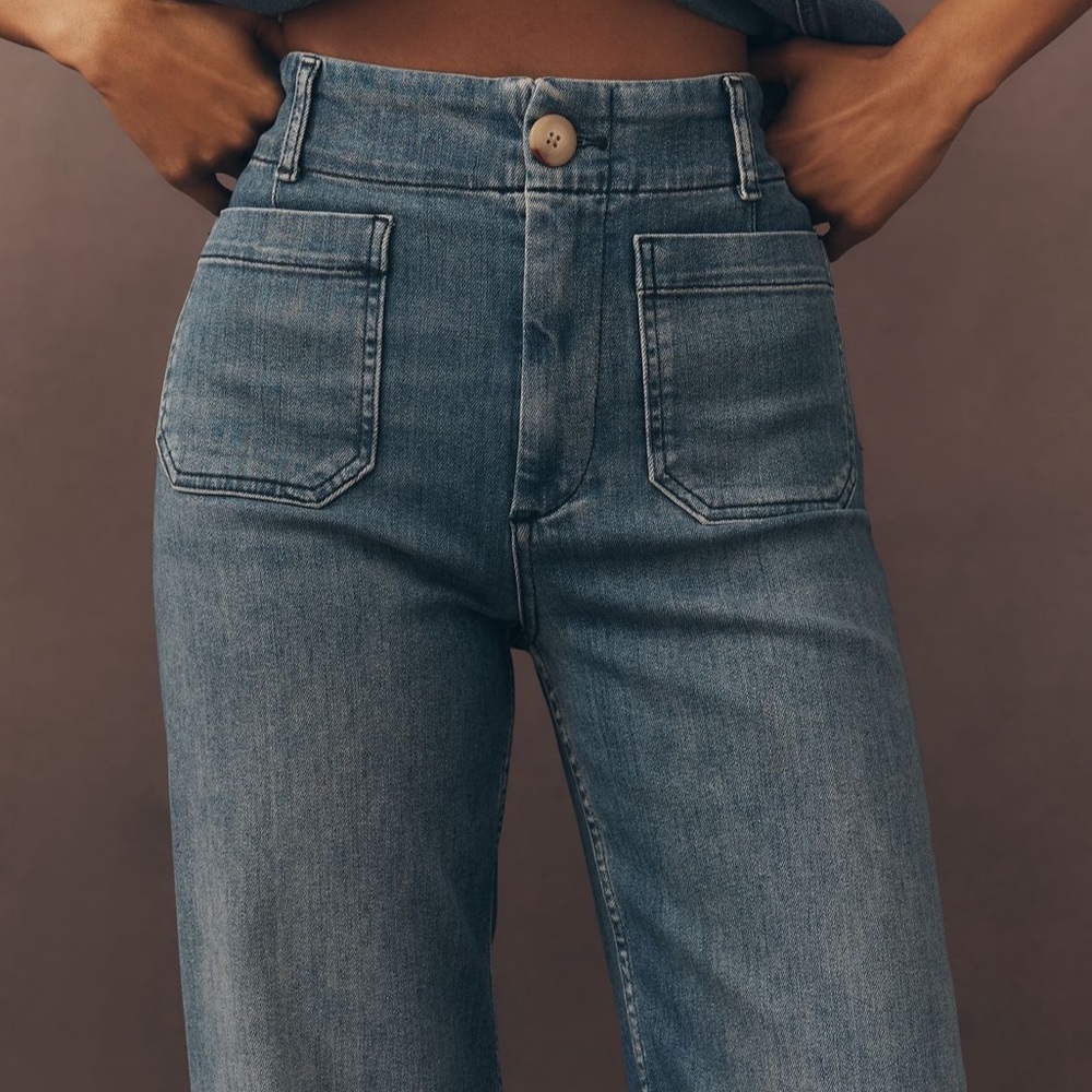 Anthropologie Maeve Colette Bright blue wash